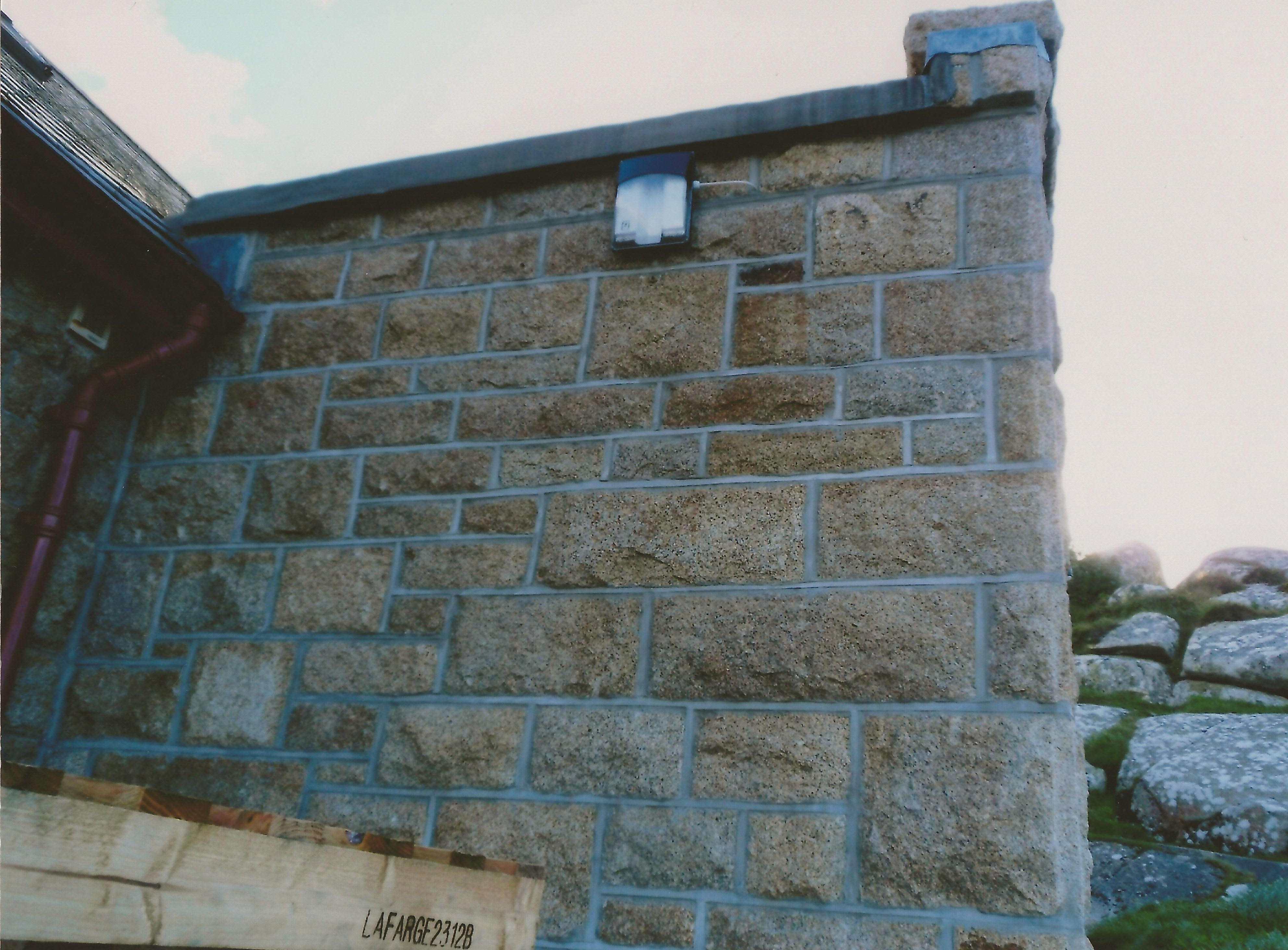 Repointed end wall